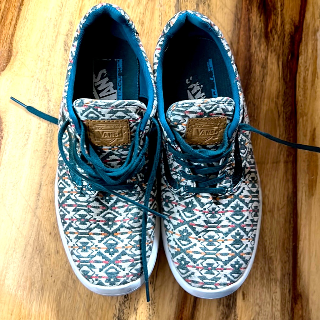 Aztec Pattern Workout Vans.